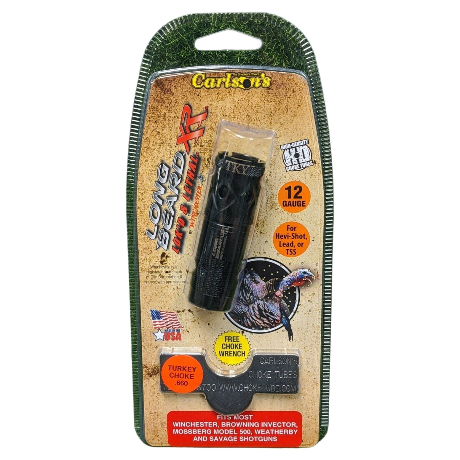 Carlson's XR Turkey Choke for Winchester, Browning, Mossberg 12ga