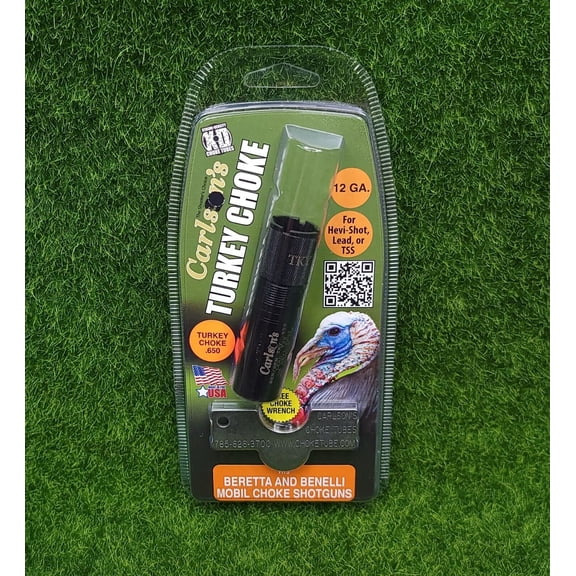 Carlson's Extended Turkey Choke Tube 12GA Shotgun for Beretta/Benelli Mobil, .650" - 19591