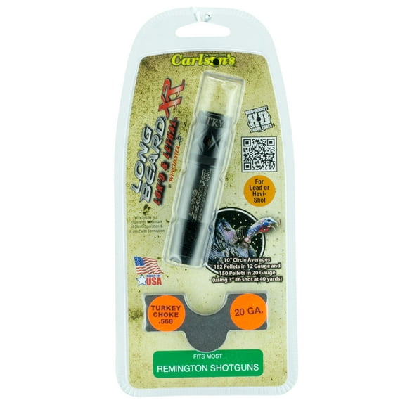 Carlsons 70125 Long Beard Turkey Remington 20 Gauge 17-4 Stainless Steel Black