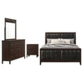 thumbnail image 1 of Carlton 4-piece Queen Bedroom Set Cappuccino, 1 of 20