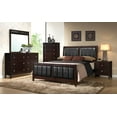 thumbnail image 1 of Carlton California King Upholstered Bed Cappuccino and Black, 1 of 4