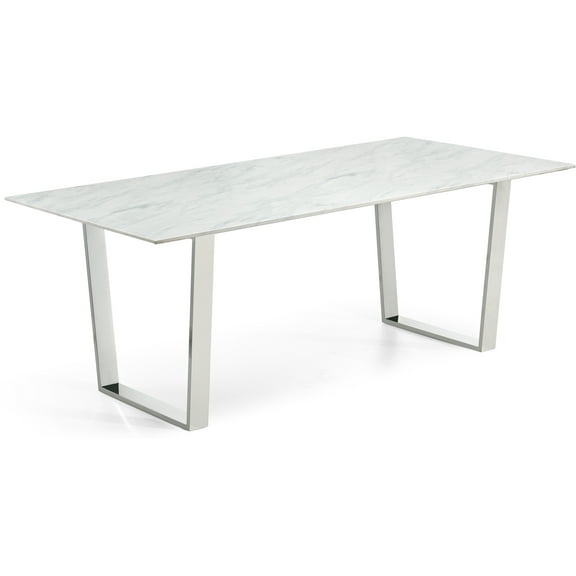 Meridian Furniture Inc Carlton Chrome Dining Table