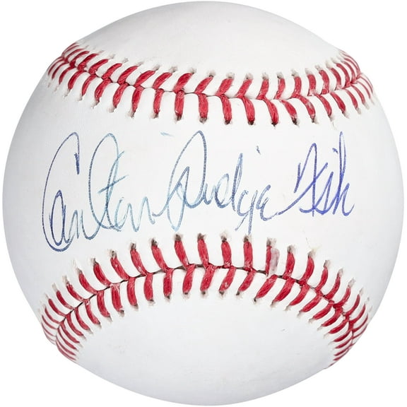 Carlton Fisk Boston Red Sox Autographed Baseball with "Pudge" Inscription - Fanatics Authentic Certified