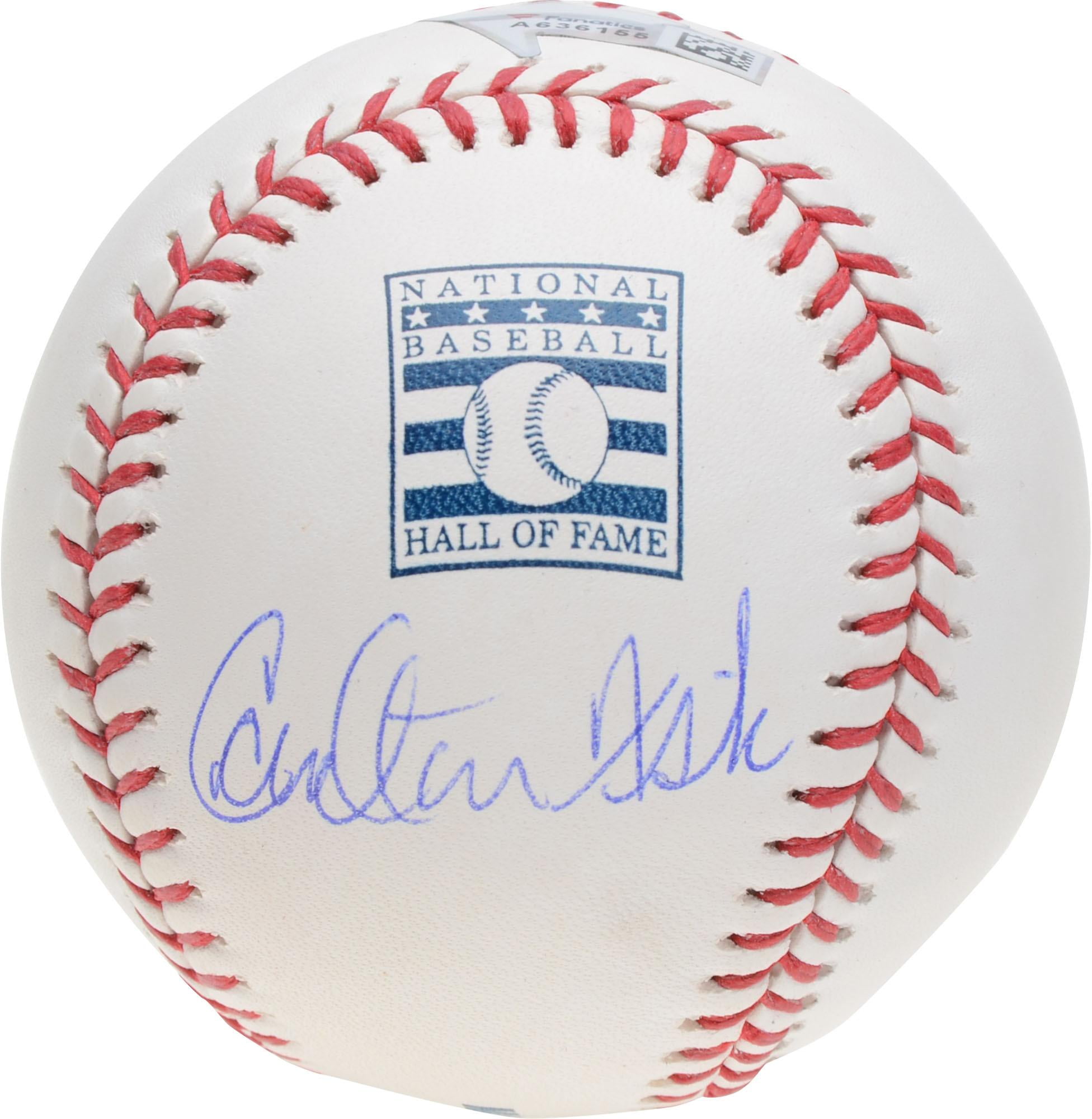 Carlton Fisk Boston Red Sox Autographed Hall of Fame Logo Baseball - Fanatics Authentic Certified