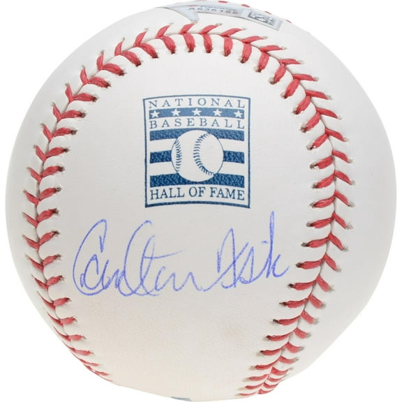 Carlton Fisk Boston Red Sox Autographed Hall of Fame Logo Baseball - Fanatics Authentic Certified