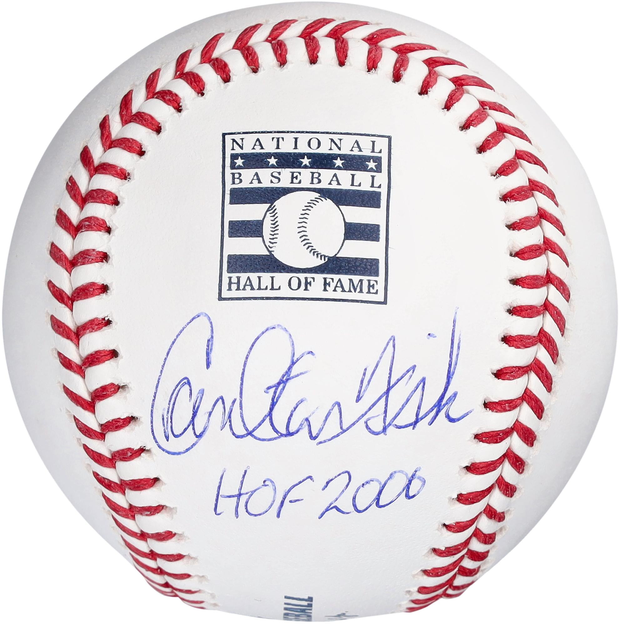 Carlton Fisk Boston Red Sox Autographed Hall of Fame Logo Baseball with HOF 2000 Inscription - Fanatics Authentic Certified