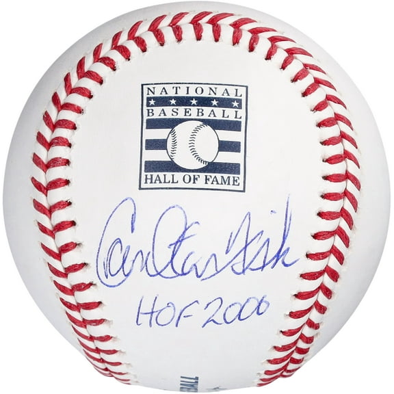 Carlton Fisk Boston Red Sox Autographed Hall of Fame Logo Baseball with HOF 2000 Inscription - Fanatics Authentic Certified