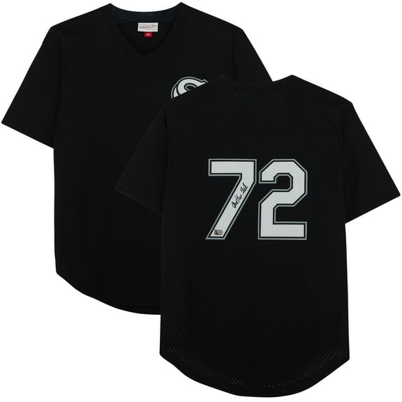 Carlton Fisk Chicago White Sox Autographed Black Mitchell & Ness Authentic Batting Practice Jersey - Fanatics Authentic Certified