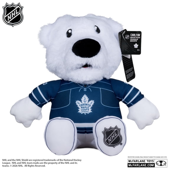 Carlton The Bear (NHL: Toronto Maple Leafs) Plush Mascot - McFarlane Toys