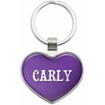 thumbnail image 1 of Carly - Names Female Metal Heart Keychain Key Chain Ring, Multiple Colors Available, 1 of 1
