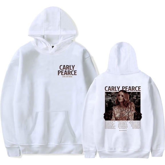 Carly Pearce "Live On Tour" Merch Unisex Casual Streetwear Long Sleeve Pullover Hoodie
