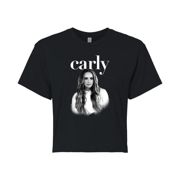 Carly Pearce - Protrait - Country Music - Junior's Cropped T-Shirt