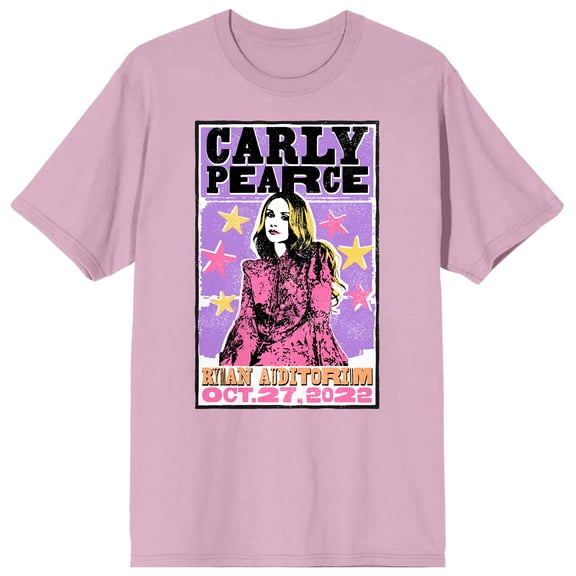 Carly Pearce Ryman Auditorium Concert Adult Cradle Pink Crew Neck Short Sleeve T-shirt