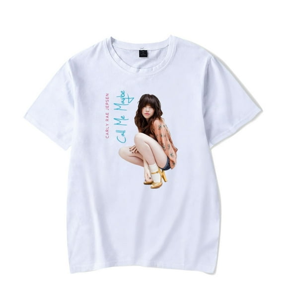 Carly Rae Jepsen Merch T-shirt Classic Cute Print Short Sleeve Unisex Retro Streetwear