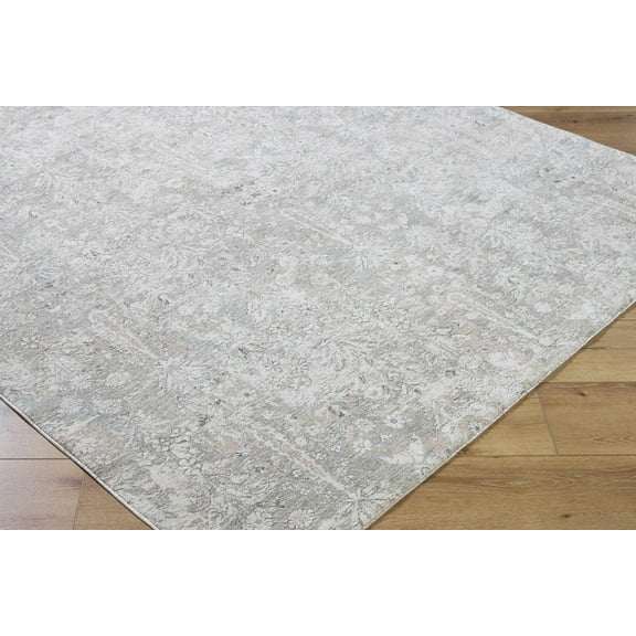 Boutique Rugs Carlyn Traditional Area Rug - Cream, Light Slate, Tan - 2'7" x 3'11"