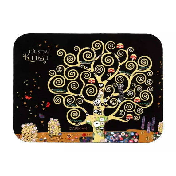 Carmani CR-022-0301 Mouse pad "The Tree of Life" G.Klimt Washable mouse pad, Waterproof, Non slip Rubber Surface 7" x 8.6"