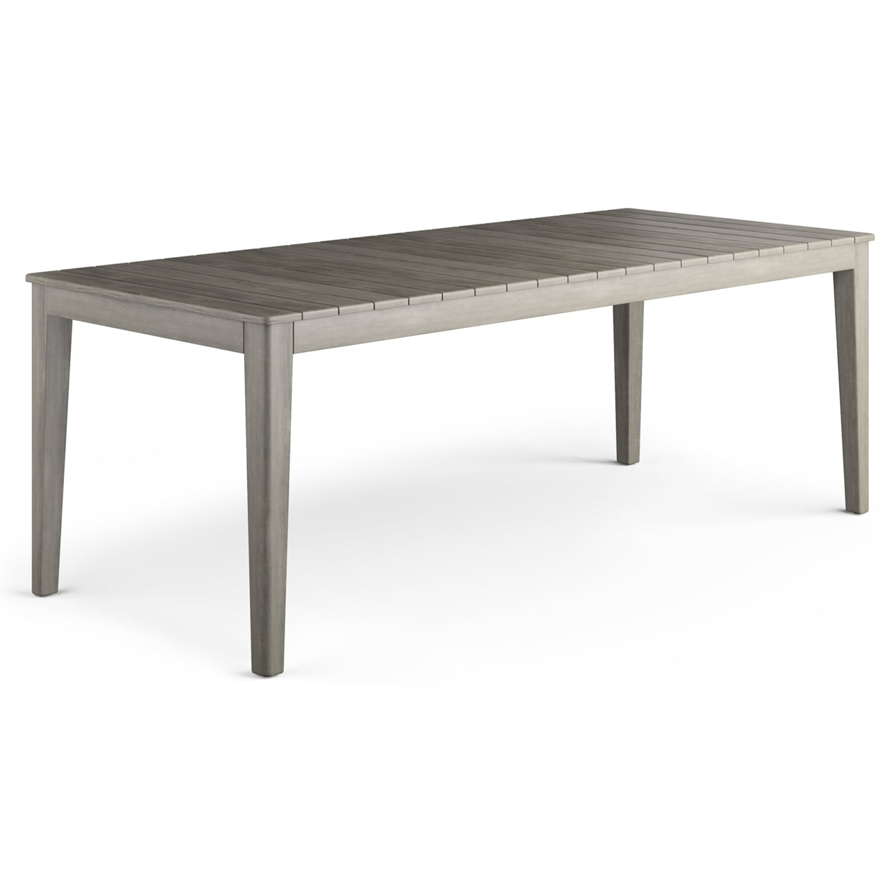 Carmel 83" Distressed Weathered Grey Solid Acacia Outdoor Dining Table