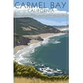 thumbnail image 1 of Carmel Bay, California, Coastal Scene (16x24 Giclee Gallery Art Print, Vivid Textured Wall Decor), 1 of 3