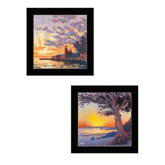 Carmel Beach & Lighthouse by Jim Musial Print Wall Art Wood Multi-Color
