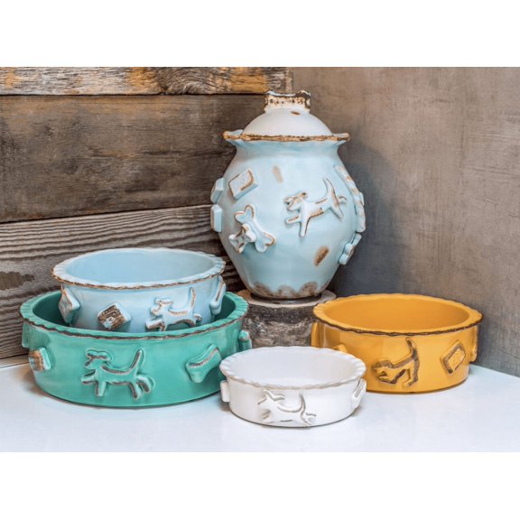 Carmel Ceramica Dog Food/Water Bowl