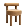 thumbnail image 1 of Carmel Cognac Velvet Dining Chair, 1 of 5
