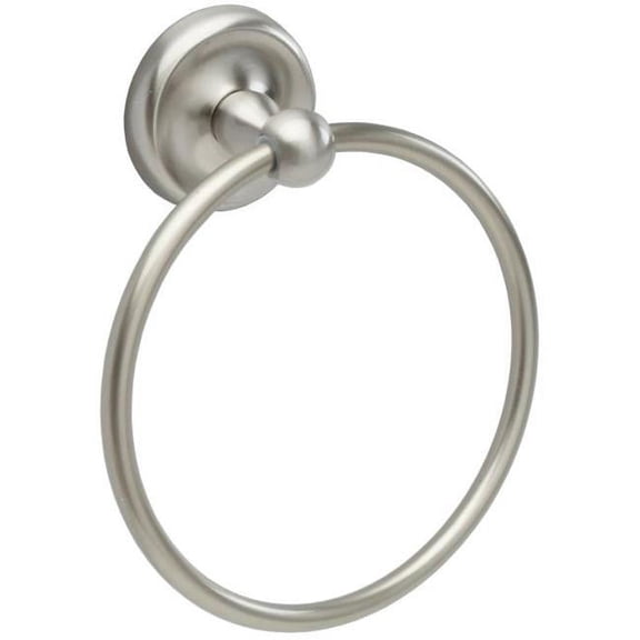 Carmel Collection Metal Towel Ring, Satin Nickel