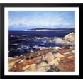 thumbnail image 1 of Carmel Seascape 30x28 Large Black Wood Framed Print Art by Guy Rose, 1 of 2