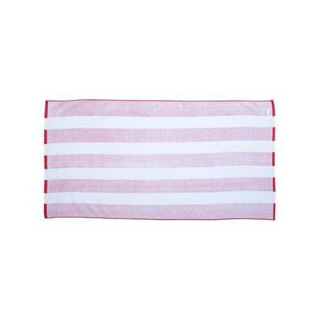 Carmel Towel Company Cabana Stripe Velour Beach Towel
