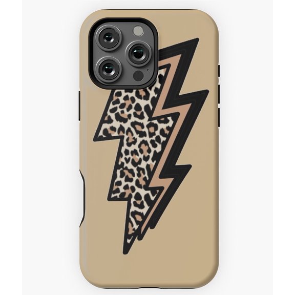 Carmel Trilightning Bolt Abstract Art Phone Case for iPhone 16 15 14 13 12 11 Pro Max