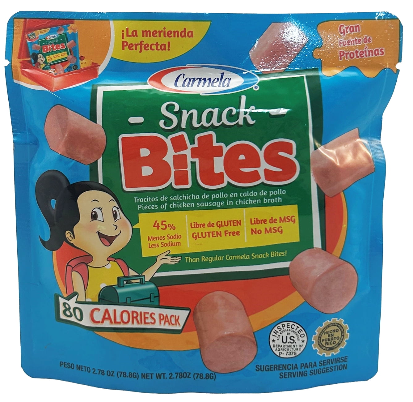 Carmela Chicken Sausage Snack Bites, 80 Calories Pack, 2.78 oz Pouch