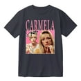 thumbnail image 1 of Carmela Soprano Cotton T-shirt Hip Hop Short Sleeve Cosplay Tees Unisex Pullover Tops, 1 of 2