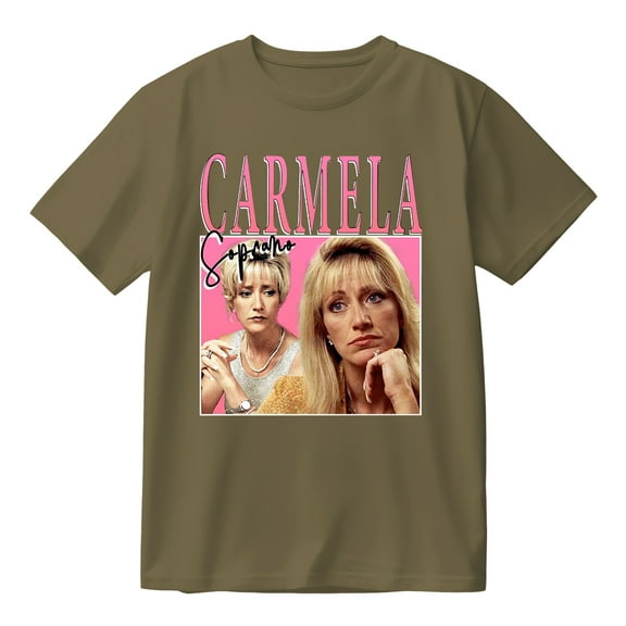 Carmela Soprano Cotton T-shirt Hip Hop Short Sleeve Cosplay Tees Unisex Pullover Tops