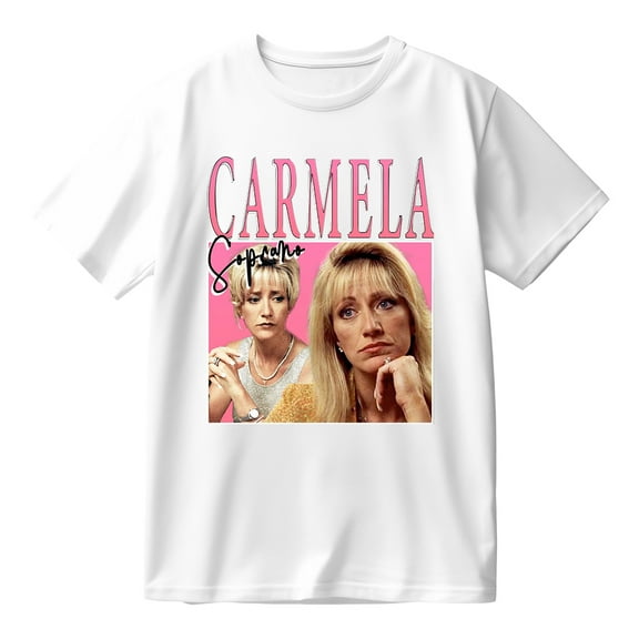 Carmela Soprano Cotton T-shirt Hip Hop Short Sleeve Cosplay Tees Unisex Pullover Tops
