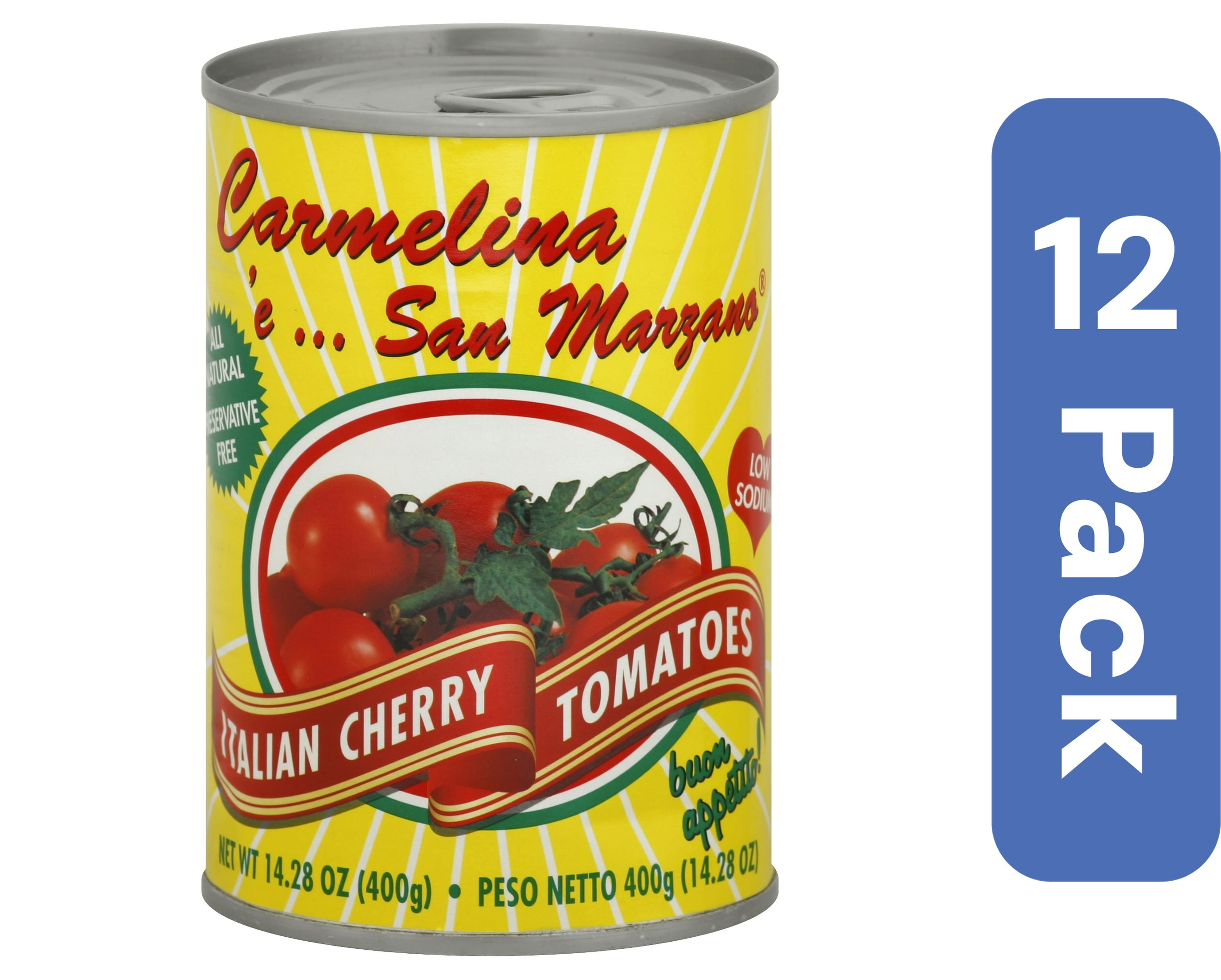 Carmelina & San Marzano Italian Tomato Cherry 14.28 oz (Pack Of 12)
