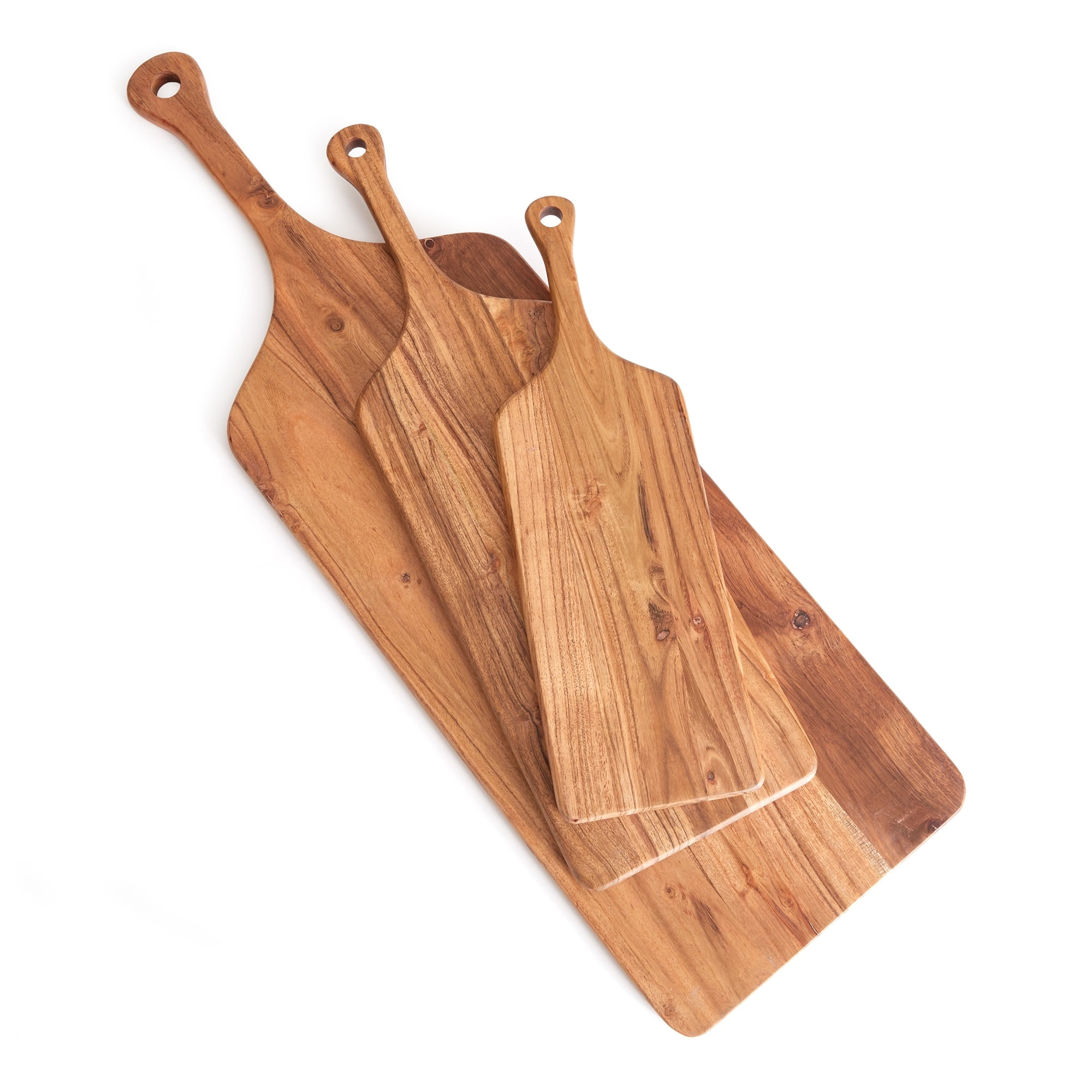 Natural Acacia Wood Charcuterie Serving Boards Set