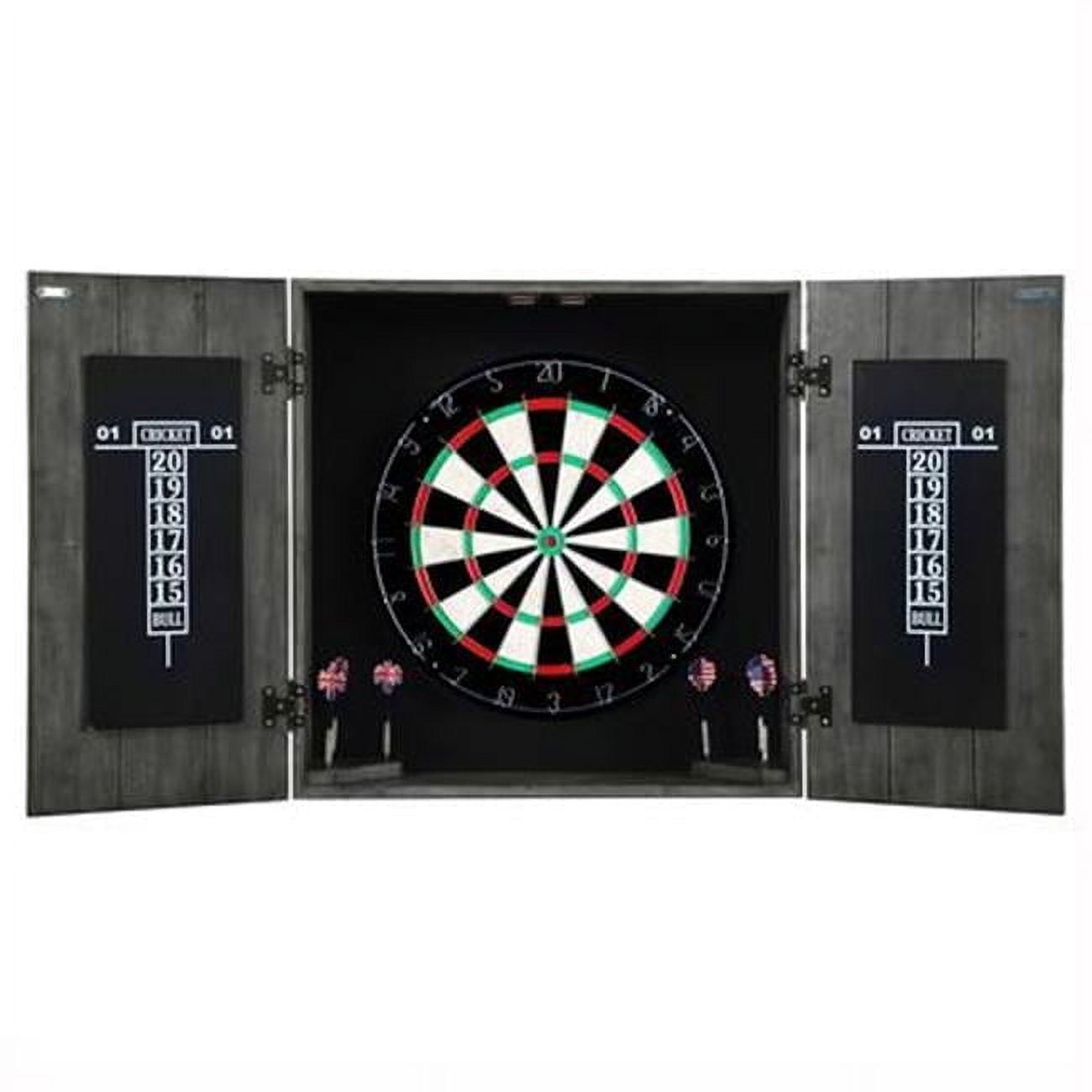 Carmelli BG1046 Drifter Solid Wood Dartboard & Cabinet Set