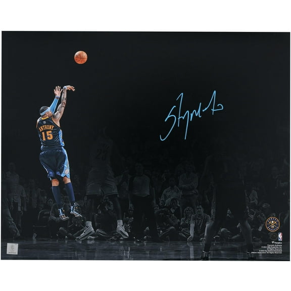 Carmelo Anthony Denver Nuggets Autographed 16" x 20" Game Winning Shot Vs. Cleveland Cavaliers Spotlight Photograph - Fanatics Authentic Certified