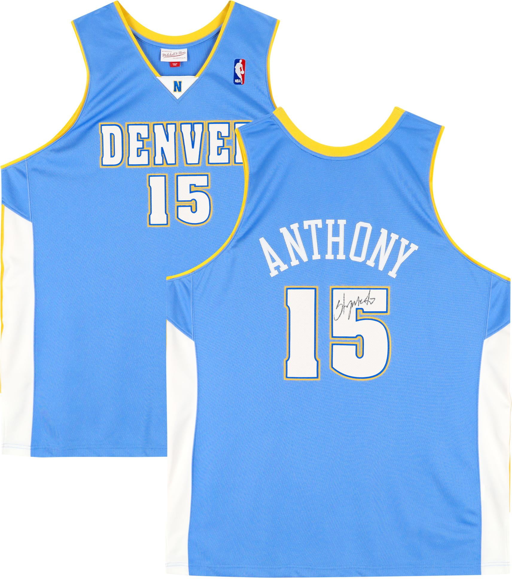 Carmelo Anthony Denver Nuggets Autographed Light Blue Mitchell & Ness  2003-2004 Authentic Jersey - Fanatics Authentic Certified 
