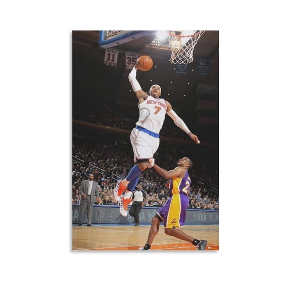Carmelo Anthony Dunk Poster Wall Art Poster Gifts Bedroom Prints Home Decor Hanging Picture Canvas Painting Posters 16x24inch(40x60cm)