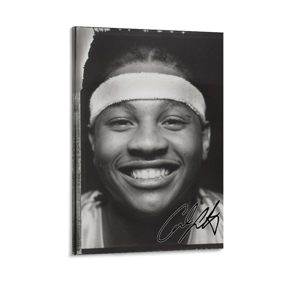 Carmelo Anthony Retro Signed Poster Artworks Picture Print Poster Wall Art Painting Canvas Gift Decor Home Posters Decorative 16x24inch(40x60cm)