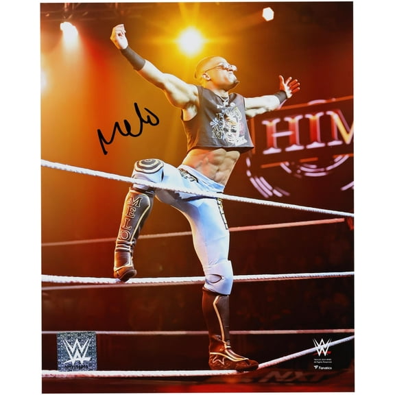 Carmelo Hayes WWE Autographed 8" x 10" Entrance On Ropes Photograph - Fanatics Authentic Certified