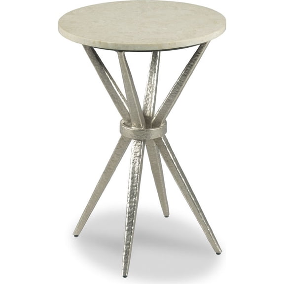 Carmen Circular Drink Table with Marble Top