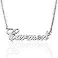 thumbnail image 1 of Carmen Custom Name Necklace Customized Personalized Plated Name Necklace for Mother Daughter Friendship Women Valentine's Day Christmas Birthday New Year Silver, 1 of 7