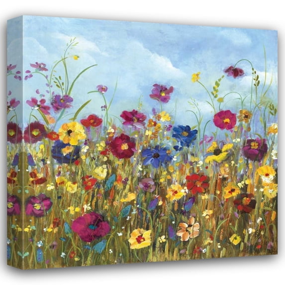Carmen Dolce 15x15 Gallery Wrapped Canvas Wall Art Titled - Sunshine Meadow II