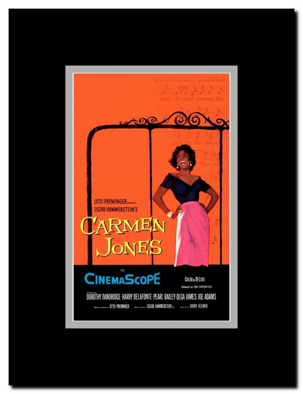Carmen Jones Framed Movie Poster