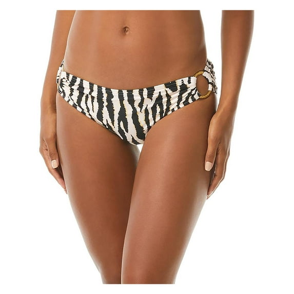 Carmen Marc Valvo Womens Shirred Bikini Swim Bottom Separates