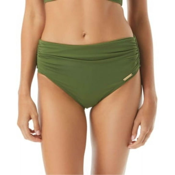 Carmen Marc Valvo womens Ruched Bikini Top, XS, Red