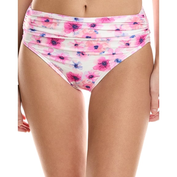 Carmen Marc Valvo womens  Shirred Bottom, m, White