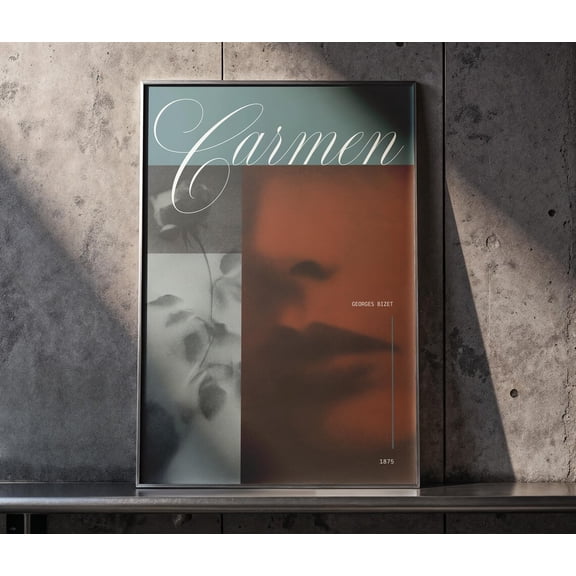 Carmen by Georges Bizetiginal Opera Concert Poster