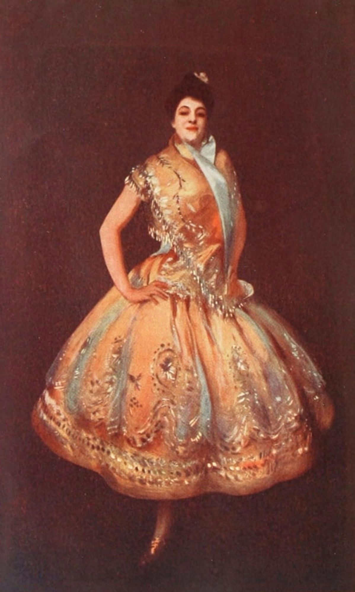 Carmencita 1 Canvas Art - J Singer Sargent (18 x 24)